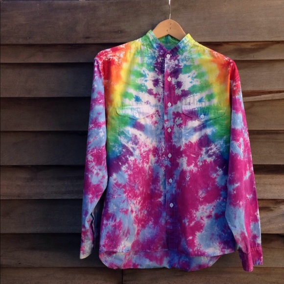 Other - Tie Dye Men's Button-Up shirt